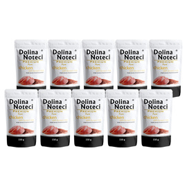 Dolina Noteci Premium Pure Wet Dog Food for Dogs with Allergies, Rich in Chicken and Rice, Set of 10 x 150 g