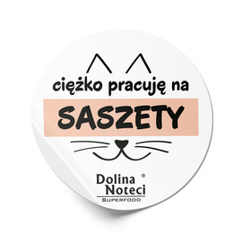 Dolina Noteci "I Work Hard" Sticker for Sachets