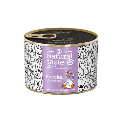 Natural Taste "Dziwaczka" Wet Cat Food – Duck Meal, 185 g