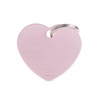 MyFamily Basic Address Tag - Large Pink Heart