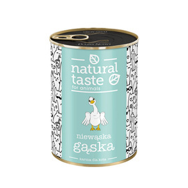 Natural Taste Niewąska Gąska Wet Cat Food – Goose Meal, 400 g