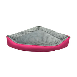 Pupilar Corner Dog Bed, Size M, Gray