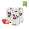 GREENLINE Biodegradable Dog Waste Bags - Strawberry Scent, 23 x 33 cm (3 x 10 pcs).)