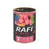 Rafi Junior Wet Dog Food with Veal, 400 g Can
