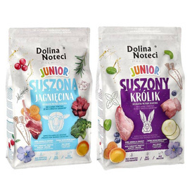 Dolina Noteci s Premium Junior Dry Dog Food, Mixed Flavors, 2 x 4 kg