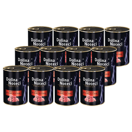 Dolina Noteci Premium Wet Cat Food Rich in Veal, 12-Pack (400 g each)