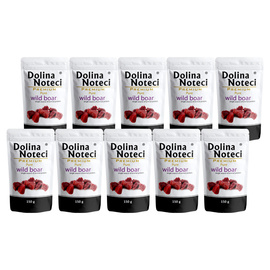 Dolina Noteci Premium Pure Wet Dog Food for Dogs with Allergies, Rich in Wild Game, 10 x 150 g Set