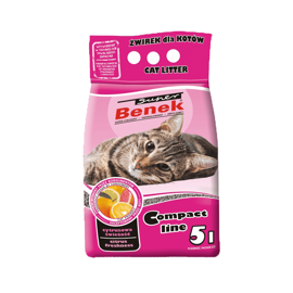 Certech Cat Litter " Super Benek " Compact Active Citrus Freshness 5 L