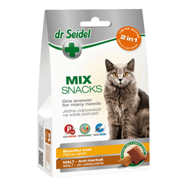 Dr. Seidel 2-in-1 Cat Treats: Malt &amp; Coat Care, 60 g