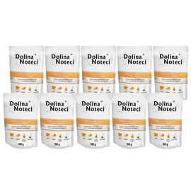 Dolina Noteci Premium Wet Dog Food for Small Breeds with Pheasant, Pumpkin, and Pasta—10 x 100 g Set