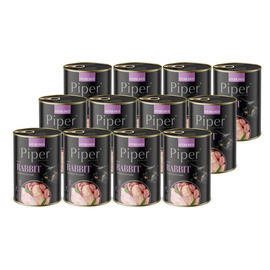 Piper Animals Sterilised Wet Cat Food with Rabbit, 12-pack (400 g each)