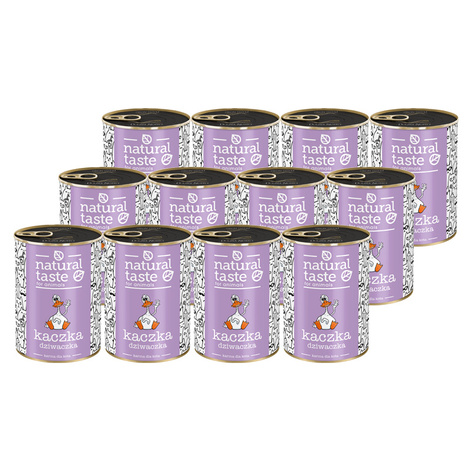 Natural Taste "Dziwaczka" Wet Cat Food—Duck Dish, 12-pack (400 g each)