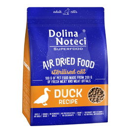 Dolina Noteci Superfood Duck Meal—Dried Cat Food for Spayed Cats, 1 kg