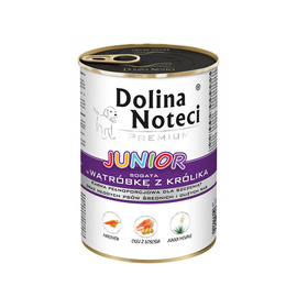Dolina Noteci Premium Junior Wet Dog Food, Rich in Rabbit Liver, 400 g Can