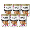 Rafi Classic Wet Dog Food with Turkey and Carrots, 6-Pack (1240 g each)
