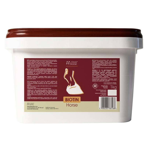 Over Horse Biotin Horse — a supplement that improves the quality of hooves and coat, 1 kg