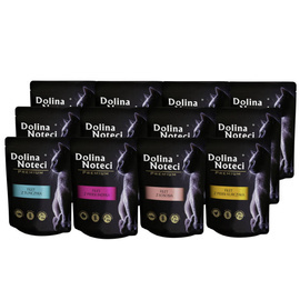 Dolina Noteci Premium Wet Cat Food: Assorted Flavors Fillet Mix, 12 x 85 g
