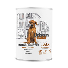 Over Zoo Urban Pets Mono Protein Wet Dog Food with Beef, 800 g