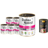 Dolina Noteci Premium Wet Dog Food, Rich in Turkey, 6-Pack (800 g each) + Free Piper Animals with Chicken Hearts and Spinach (400 g)