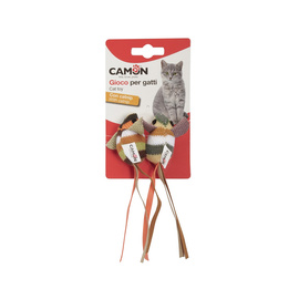 Camon Cat Toy - Striped Mice, 2-Pack