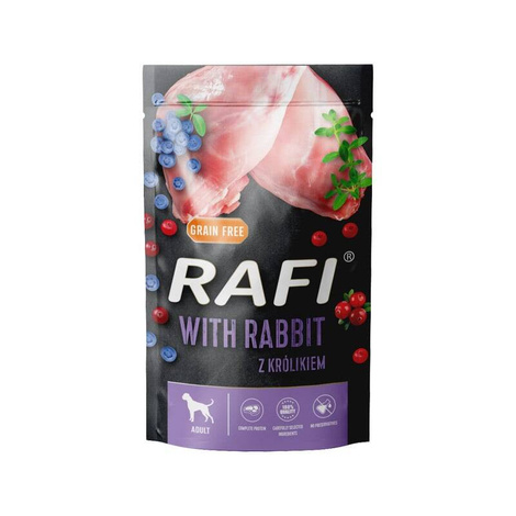 Rafi Wet Dog Food with Rabbit, 500 g pouch