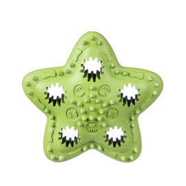 Barry King Dog Treat Toy, Green Star, 12.5 cm