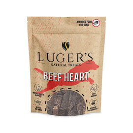 Luger's Natural Treats Beef Heart Dog Chew Treats, 100 g