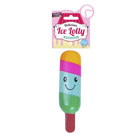 Cooper & Pals Squeaky Dog Chew Toy, Colorful Ice, 15.5 cm