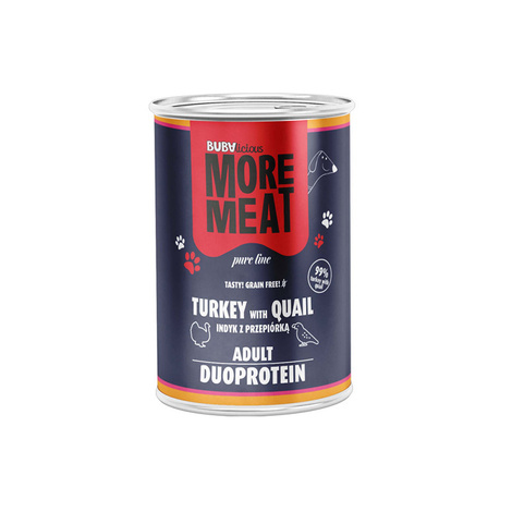 BUBAlicious Wet Dog Food Duo: Pure Turkey & Quail, 400g