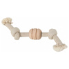 Zolux Wild Mix Rope Toy with 2 Knots and a Wooden Disc