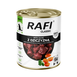 Rafi Classic Wet Dog Food with Venison, 800 g