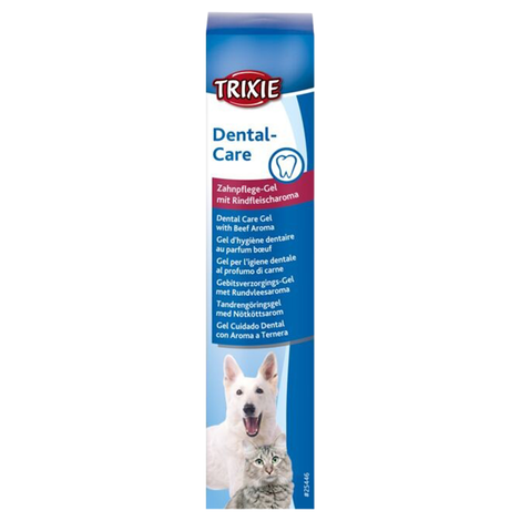 TRIXIE Dental and Gum Care Gel, Beef Flavor, for Dogs and Cats, 100 g