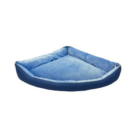 Pupilar Corner Dog Bed, Size M, Blue