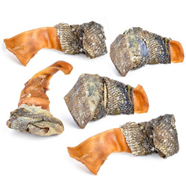 Petmex Dog Chew: Sliced Pork Ear Wrapped in Cod Skin, 5 pieces