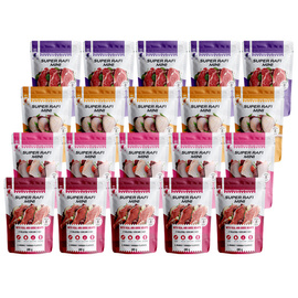Super Rafi Mini Wet Dog Food for Small Breeds, Mixed Flavors, 20 x 100 g Pack