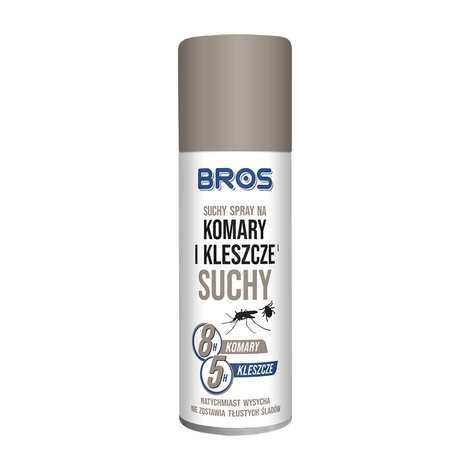 Bros Dry Spray for Mosquitoes and Ticks, 90 ml