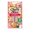 Inaba Cat Churu Bites Chicken Wraps Tuna &amp; Salmon Cat Treats with Tuna and Salmon 3 x 10 g