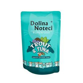 Dolina Noteci Superfood Wet Cat Food with Trout and Tuna, 85 g pouch