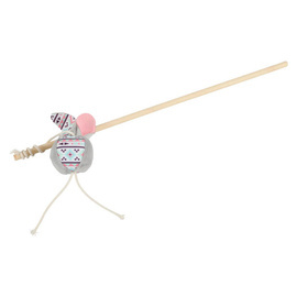 ZOLUX KALI Cat Toy: Fishing Rod with Ball, Col.. grey