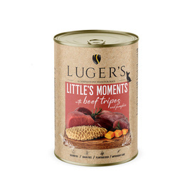 Luger's Little's Moments Wet Dog Food for Small Breeds with Beef Tripe and Pumpkin, 400 g