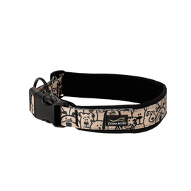 Dolina Noteci Lined Buckle Collar, Size S, 25 mm x 38–43 cm