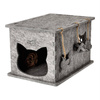 Dolina Noteci Gray Felt Cat House, 32 x 37 x 54 cm