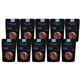 Piper Animals Wet Cat Food with Lamb, 10 x 100 g Set