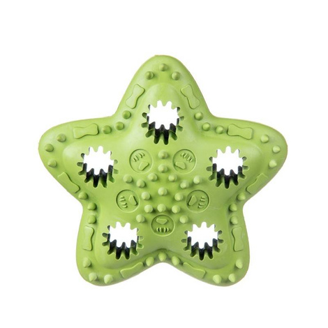 Barry King Dog Treat Toy, Green Star, 12.5 cm