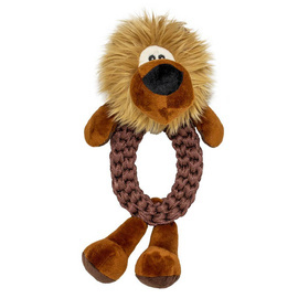 Duvo+ Lion Tug-of-War Ring Toy, 34x21x12 cm