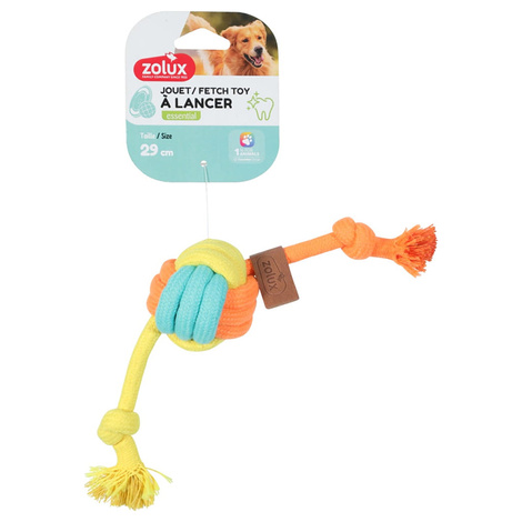 Zolux Twist Rope Knot Dog Toy for Fetch, 29 cm