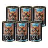 MAU Pâté and Fillet Wet Cat Food: Crimson with Tricolor Violet, 6 x 400 g Set