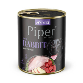 Piper Animals Wet Dog Food with Rabbit and Apple, 800 g