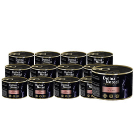 Dolina Noteci Premium Wet Cat Food with Salmon Fillet, 12-pack (185 g each) + Free DNP Salmon Fillet (185 g)