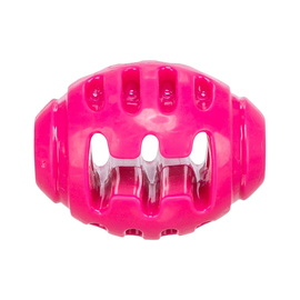 Trixie Soft &amp; Strong Dog Toy: Pink Rugby Ball, 10 cm